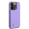 Guess Sequin Script Metal Back Cover hoesje voor Apple iPhone 15 Pro - Paars 2