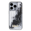 Guess Sequin Script Metal Back Cover hoesje voor Apple iPhone 15 Pro - Zilver 2