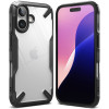 Ringke Fusion X Back Cover hoesje voor Apple iPhone 16 - Zwart 0