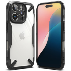 Ringke Fusion X Back Cover hoesje voor Apple iPhone 16 Pro - Zwart