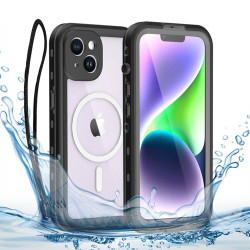 Shellbox Waterproof IP68 hoesje met MagSafe voor Apple iPhone 14 - Zwart