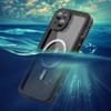 Shellbox Waterproof IP68 hoesje met MagSafe voor Apple iPhone 15 Plus - Zwart 2