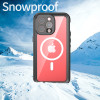 Shellbox Waterproof IP68 hoesje met MagSafe voor Apple iPhone 15 Pro Max - Zwart 2