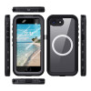 Shellbox Waterproof IP68 hoesje met MagSafe voor Apple iPhone 16e - Zwart 1