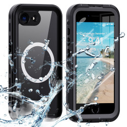 Shellbox Waterproof IP68 hoesje met MagSafe voor Apple iPhone 16e - Zwart