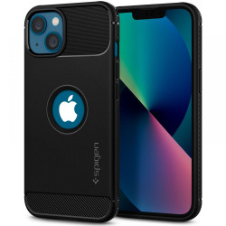 Spigen Rugged Armor Back Cover hoesje voor Apple iPhone 13 Mini - Zwart