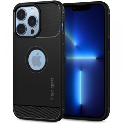 Spigen Rugged Armor Back Cover hoesje voor Apple iPhone 13 Pro - Zwart