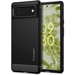 Spigen Rugged Armor Back Cover hoesje voor Google Pixel 6 - Zwart