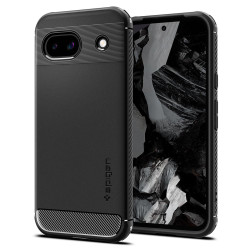 Spigen Rugged Armor Back Cover hoesje voor Google Pixel 8a - Zwart