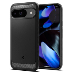 Spigen Rugged Armor Back Cover hoesje voor Google Pixel 9 / 9 Pro - Zwart