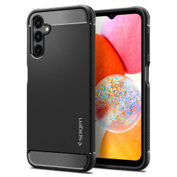 Spigen Rugged Armor Back Cover hoesje voor Samsung Galaxy A14 4G - Zwart