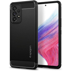 Spigen Rugged Armor Back Cover hoesje voor Samsung Galaxy A53 - Zwart