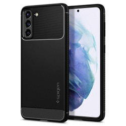 Spigen Rugged Armor Back Cover hoesje voor Samsung Galaxy S21 - Zwart