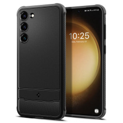 Spigen Rugged Armor Back Cover hoesje voor Samsung Galaxy S23 - Zwart