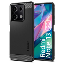 Spigen Rugged Armor Back Cover hoesje voor Xiaomi Redmi Note 13 5G - Zwart
