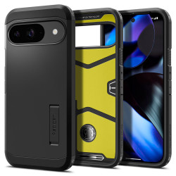 Spigen Tough Armor Back Cover hoesje voor Google Pixel 9 / 9 Pro - Zwart