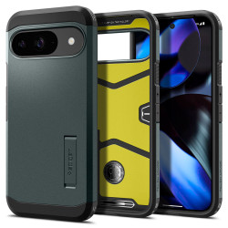 Spigen Tough Armor Back Cover hoesje voor Google Pixel 9 / 9 Pro - Donkergroen