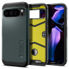 Spigen Tough Armor Back Cover hoesje voor Google Pixel 9 Pro XL - Donkergroen 0