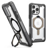 UAG Plasma XTE Kickstand Back Cover hoesje met MagSafe voor Apple iPhone 16 Pro - Titanium/Zwart 0
