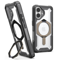 UAG Plasma XTE Kickstand Back Cover hoesje met MagSafe voor Apple iPhone 16 - Titanium/Zwart
