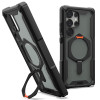 UAG Plasma XTE Kickstand Back Cover hoesje met MagSafe voor Samsung Galaxy S25 Ultra - Oranje/Zwart 0