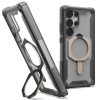 UAG Plasma XTE Kickstand Back Cover hoesje met MagSafe voor Samsung Galaxy S25 Ultra - Titanium/Zwart 0