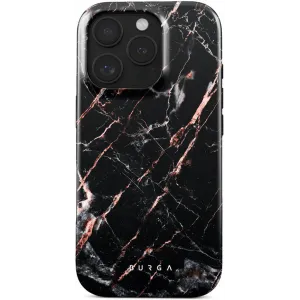 Burga Tough Back Cover hoesje voor Apple iPhone 16 Pro - Rose Gold Marble
