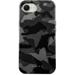 Burga Tough Back Cover hoesje voor Apple iPhone 17e/16e - Night Black Camo