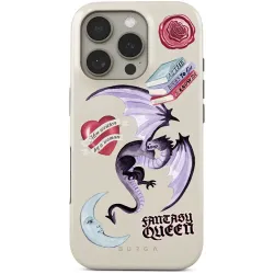 Burga Tough Back Cover hoesje met MagSafe voor Apple iPhone 16 Pro - Plot Twister