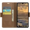 CASEME Litchi Texture Book Wallet Case hoesje voor Xiaomi Redmi 14C / Xiaomi Poco C75 - Bruin 6
