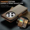 CASEME Litchi Texture Book Wallet Case hoesje voor Xiaomi Redmi 14C / Xiaomi Poco C75 - Bruin 8