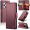 CASEME Litchi Texture Book Wallet Case hoesje voor Xiaomi Redmi 14C / Xiaomi Poco C75 - Rood