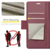 CASEME Litchi Texture Book Wallet Case hoesje voor Xiaomi Redmi 14C / Xiaomi Poco C75 - Rood 4