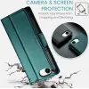 CASEME Litchi Texture Book Wallet Case hoesje voor Apple iPhone 17e/16e - Groen 10