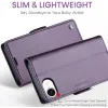 CASEME Litchi Texture Book Wallet Case hoesje voor Apple iPhone 17e/16e - Paars 11