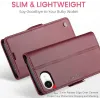 CASEME Litchi Texture Book Wallet Case hoesje voor Apple iPhone 17e/16e - Rood 11