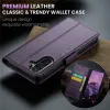 CASEME Litchi Texture Book Wallet Case hoesje voor Samsung Galaxy A36 - Paars 7