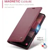 CASEME Litchi Texture Book Wallet Case hoesje voor Samsung Galaxy A36 - Rood 10