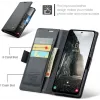 CASEME Litchi Texture Book Wallet Case hoesje voor Samsung Galaxy A36 - Zwart 5