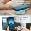 CASEME Litchi Texture Book Wallet Case hoesje voor Samsung Galaxy S25 - Blauw 3