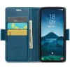 CASEME Litchi Texture Book Wallet Case hoesje voor Samsung Galaxy S25 - Blauw 6