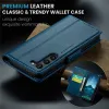 CASEME Litchi Texture Book Wallet Case hoesje voor Samsung Galaxy S25 - Blauw 8