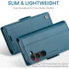 CASEME Litchi Texture Book Wallet Case hoesje voor Samsung Galaxy S25 - Blauw 10