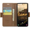 CASEME Litchi Texture Book Wallet Case hoesje voor Samsung Galaxy S25 - Bruin 6