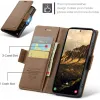 CASEME Litchi Texture Book Wallet Case hoesje voor Samsung Galaxy S25 - Bruin 9
