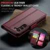 CASEME Litchi Texture Book Wallet Case hoesje voor Samsung Galaxy S25 - Rood 8