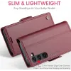 CASEME Litchi Texture Book Wallet Case hoesje voor Samsung Galaxy S25 - Rood 10