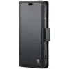 CASEME Litchi Texture Book Wallet Case hoesje voor Samsung Galaxy S25 - Zwart 5