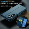 CASEME Litchi Texture Book Wallet Case hoesje voor Samsung Galaxy S25 Plus - Blauw 3