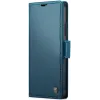 CASEME Litchi Texture Book Wallet Case hoesje voor Samsung Galaxy S25 Plus - Blauw 4